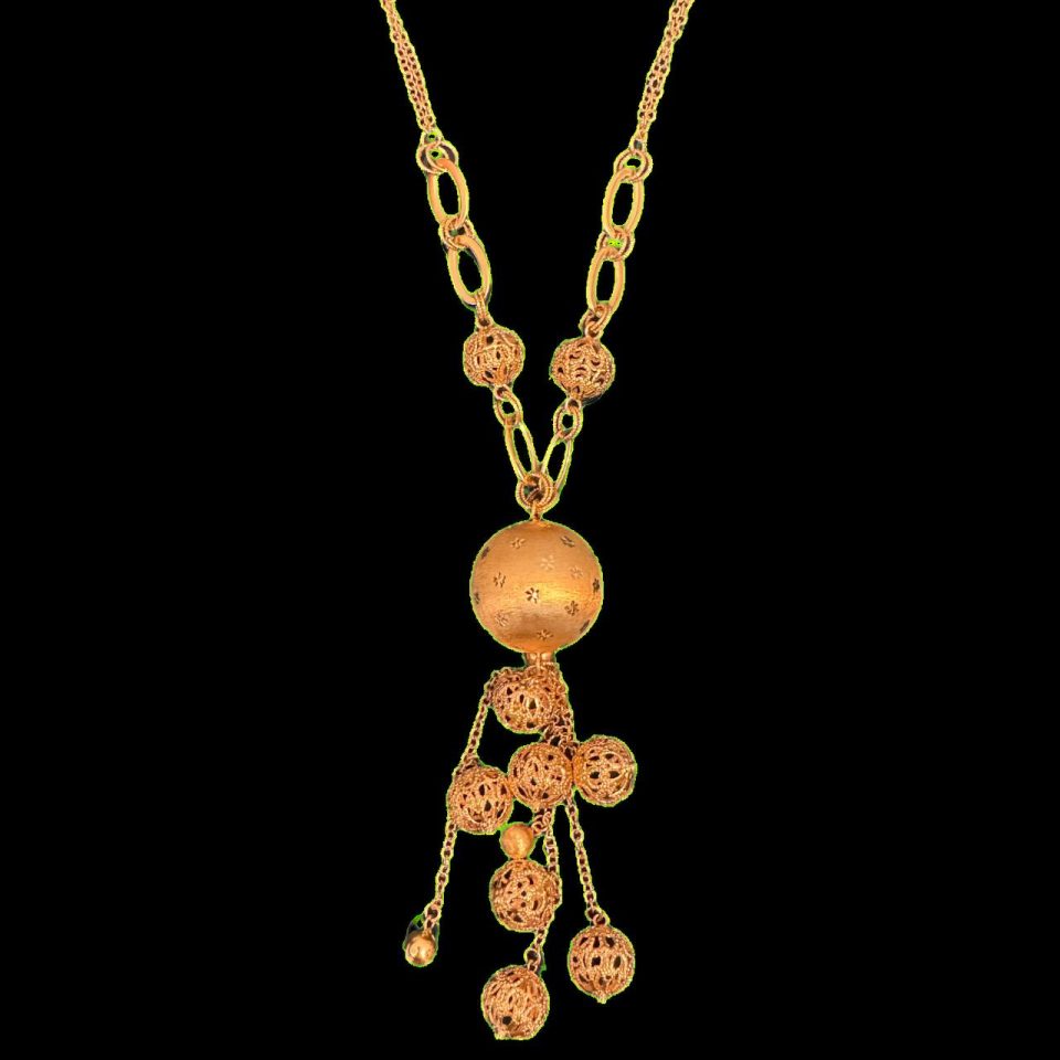 Collana Oro Giallo Fantasia