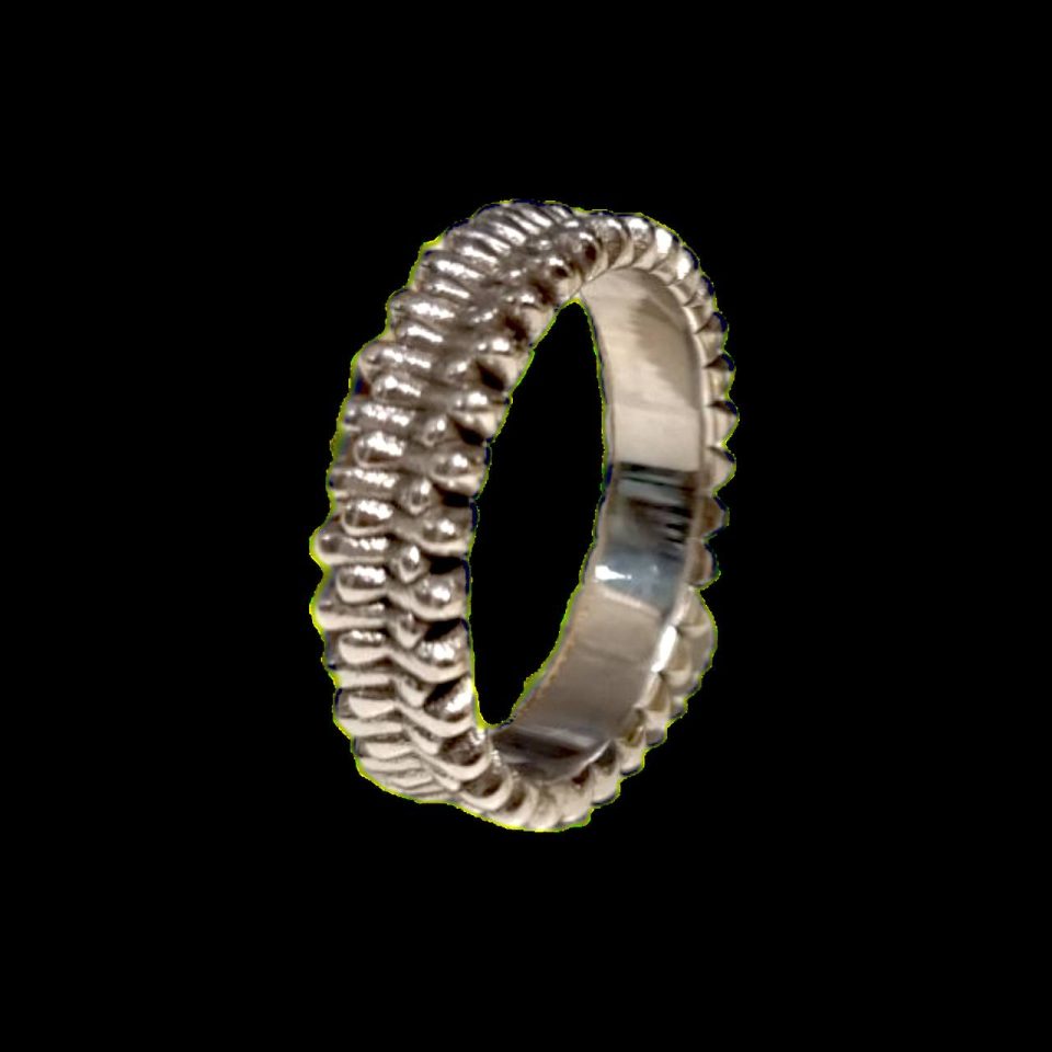 Anello Oro Bianco Riflessi